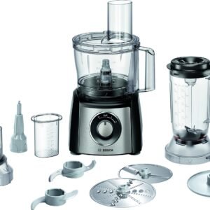 BOSCH MCM3PM386 Kompaktküchenmaschine Schwarz (Rührschüsselkapazität: 2,3 l, 900 Watt)
