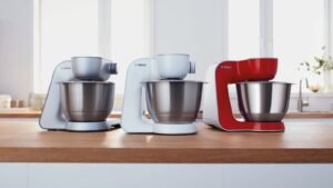 BOSCH MUM58210 Serie 4 Küchenmaschine Weiß (Rührschüsselkapazität: 3,9 l, 1000 Watt)