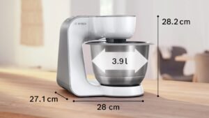 BOSCH MUM58210 Serie 4 Küchenmaschine Weiß (Rührschüsselkapazität: 3,9 l, 1000 Watt)