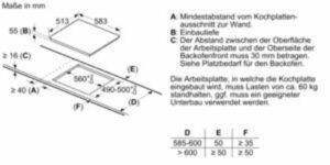 BOSCH PIF 64 RBB 5 E Induktionskochfeld (583 mm breit, 4 Kochzonen)