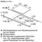 BOSCH PKN645BA2E Elektrokochfeld (583 mm breit, 4 Kochzonen)