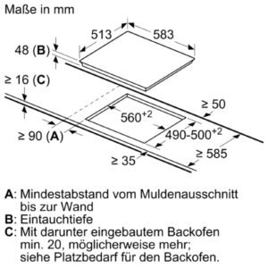 BOSCH PKN645BA2E Elektrokochfeld (583 mm breit, 4 Kochzonen)