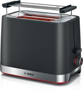 BOSCH TAT4M223 My Moment Kompakt Toaster Schwarz (950 Watt, Schlitze: 2)