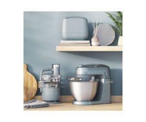 KENWOOD MultiPro Go FDP 23.140GY Kompaktküchenmaschine Storm Blue (Rührschüsselkapazität: 1,3 l, 900 Watt)