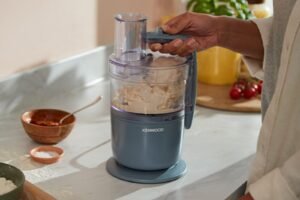 KENWOOD MultiPro Go FDP 23.140GY Kompaktküchenmaschine Storm Blue (Rührschüsselkapazität: 1,3 l, 900 Watt)