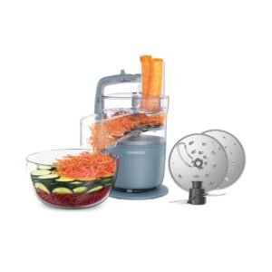 KENWOOD MultiPro Go FDP 23.140GY Kompaktküchenmaschine Storm Blue (Rührschüsselkapazität: 1,3 l, 900 Watt)