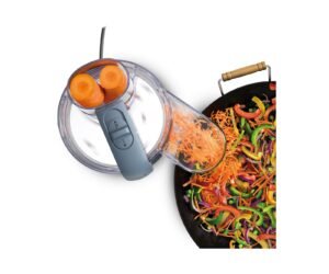 KENWOOD MultiPro Go FDP 23.140GY Kompaktküchenmaschine Storm Blue (Rührschüsselkapazität: 1,3 l, 900 Watt)