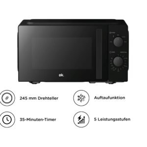 OK. OMW 2027-1 B Mikrowelle Solo 20 l