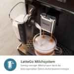 PHILIPS EP2331/10 Serie 2300 LatteGo 3 Klavierlack-Schwarz Kaffeevollautomat