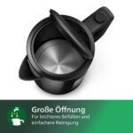 PHILIPS HD9318/20 Series 3000 1.7 Liter Wasserkocher, Schwarz