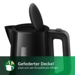 PHILIPS HD9318/20 Series 3000 1.7 Liter Wasserkocher, Schwarz
