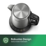 PHILIPS HD9359/90 Avance 1.7 Liter, Temperatursteuerung, Wasserkocher, Metall/Schwarz