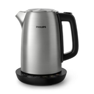 PHILIPS HD9359/90 Avance 1.7 Liter, Temperatursteuerung, Wasserkocher, Metall/Schwarz