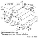 SIEMENS LI64LB531, Dunstabzugshaube (598 mm breit, 290 mm tief)