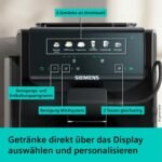 SIEMENS TP551E09 EQ500 iAroma Kaffeevollautomat Klavierlack schwarz
