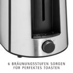 WMF 04.1413.0011 Bueno Pro Toaster Silber (870 Watt, Schlitze: 2)